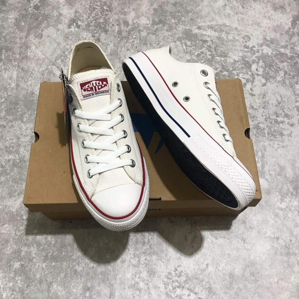 Sepatu Original Ventela Ethnic Full White / Sepatu Local Brand
