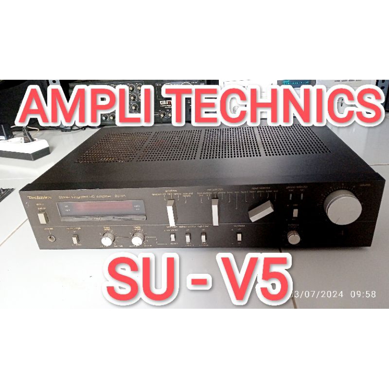 AMPLIFIER TECHNICS SU-V5 - POWER TECHNICS SU-V5 - AMPLI TECHNICS SU-V5 - TECHNICS SU-V5 ORIGINAL - P