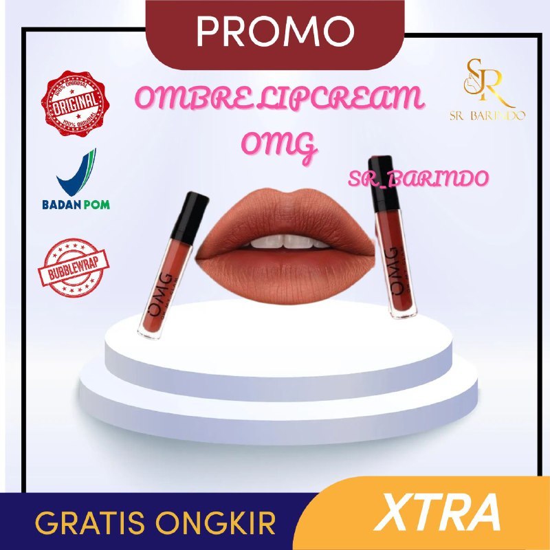 Paket Ombre Lips OMG | Lipcream OMG Ombre Coffee Edition| Lipcream OMG | Ombre OMG Lip Cream | Ombre