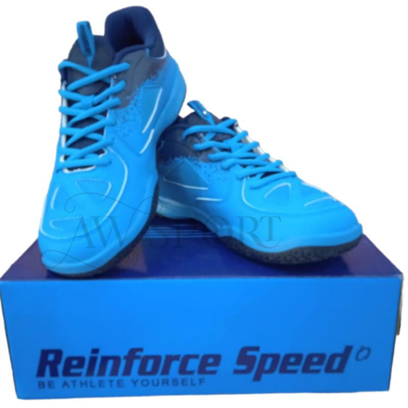 Sepatu Badminton RS JF 724 LTD Biru/Biru Tua / Sepatu Bulutangkis / Sepatu Bulutangkis RS