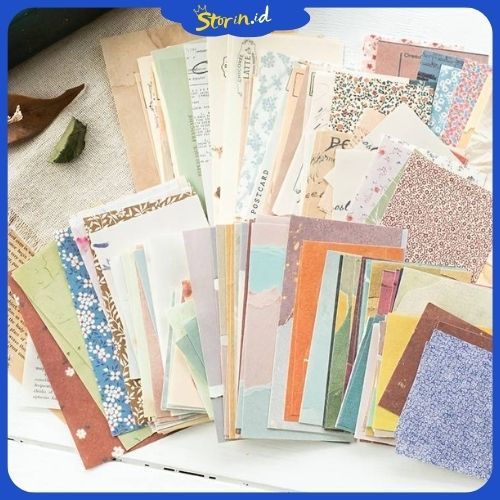 

STORIN - 60Pcs COTTAGE GARDEN Kertas Motif DIY Scrapbook Deco Paper