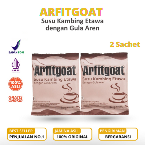 

ARFITGOAT Susu Kambing Etawa Bubuk Dengan Gula Aren Asli - 2 SACHET