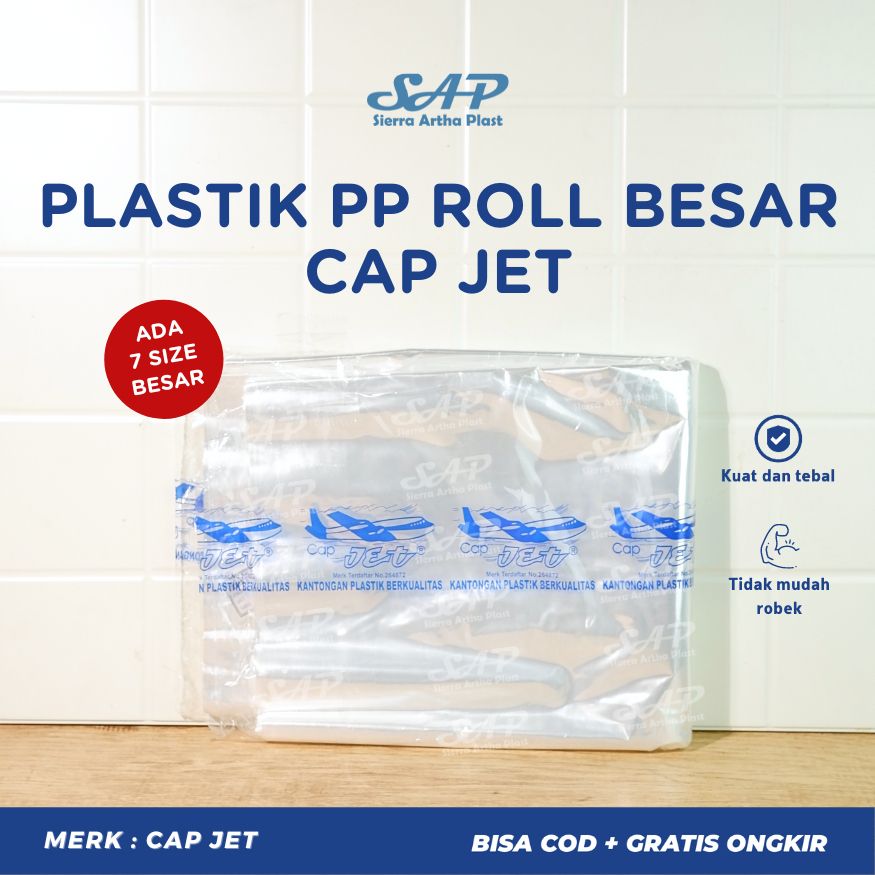 PP ROLL MERK JET KHUSUS LAUNDRY TEBAL 002 PP ROLL UNTUK DRY CLEAN LAUNDRY