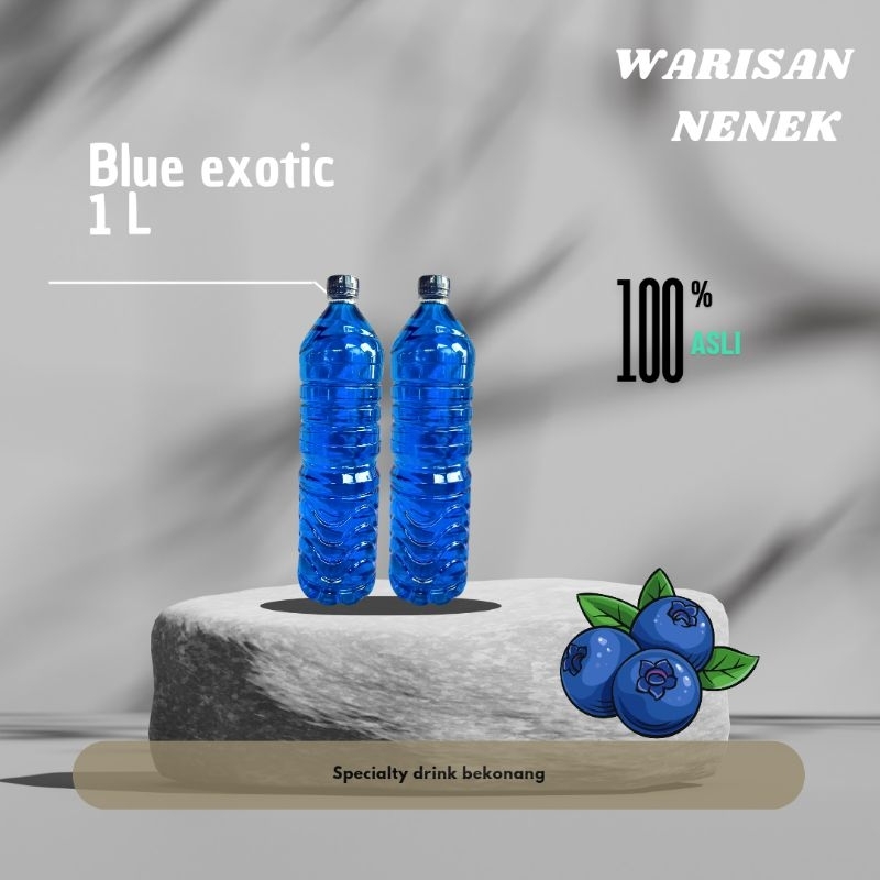 

(BisaCOD) TERMURAH terlaris oleh oleh warisan nenek khas bekonang 1 L blue exotic 100%ASLI