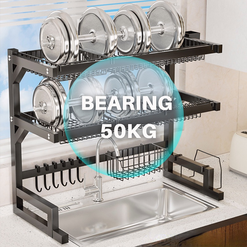 Wastafel Tunggal Rak Piring Wastafel Stainless Steel Rak Cuci Piring Wastafel Rak Dapur Rak Piring