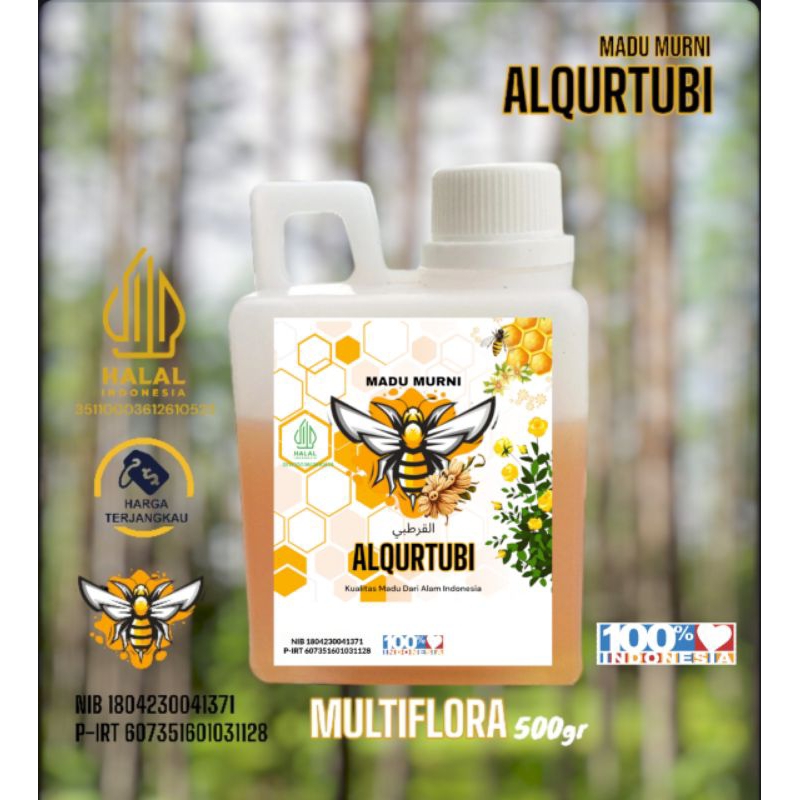 

[ GROSIR ] Madu MULTIFLORA 500gr - Madu Murni ALQURTUBI