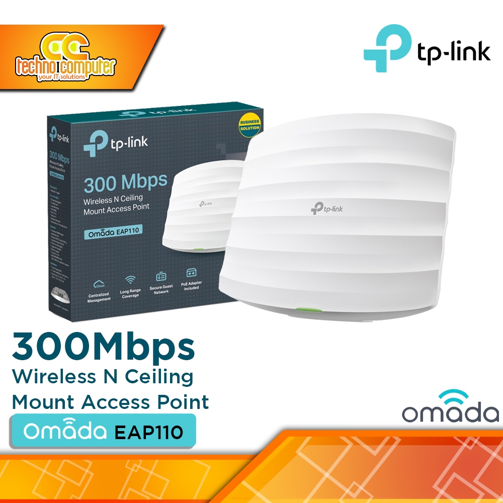 ACCESS POINT TP-LINK EAP110 300Mbps Wireless N Ceiling Mount Access Point