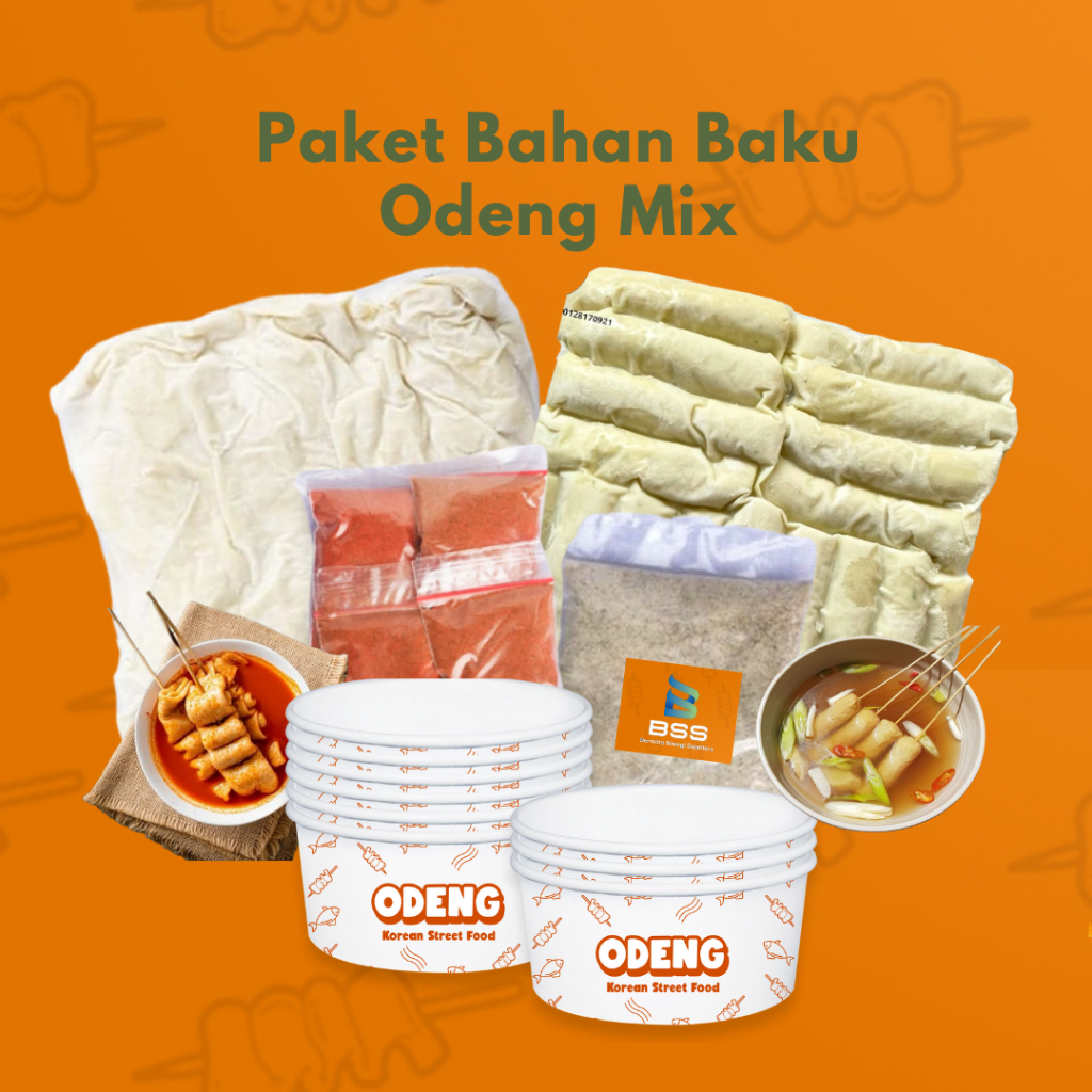 

Paket Bahan Baku Odeng Hotbar Dan Odeng eomuk sudah termasuk paperbowl dan bumbu