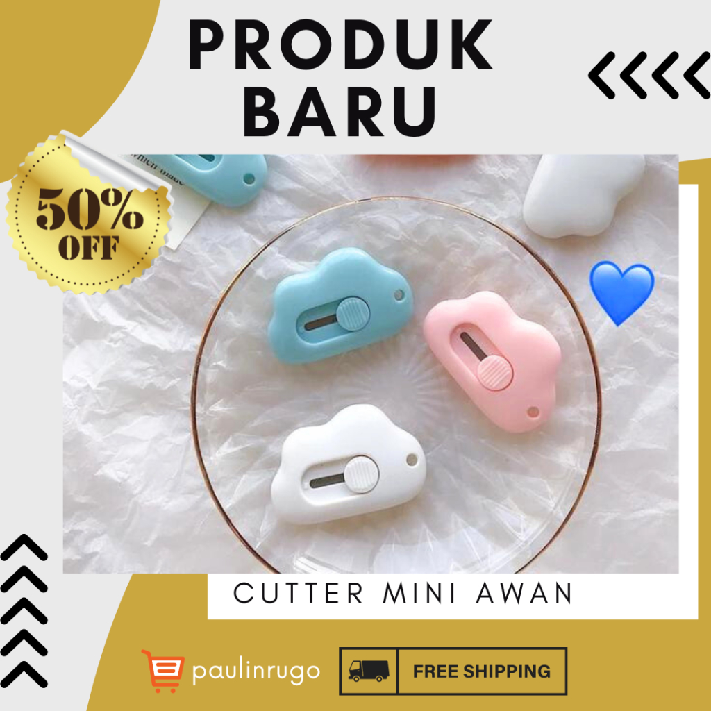 

Cutter Mini Bentuk Awan – Kecil, Praktis, dan Stylish|Cutter Mini Pisau Kecil Bentuk Awan