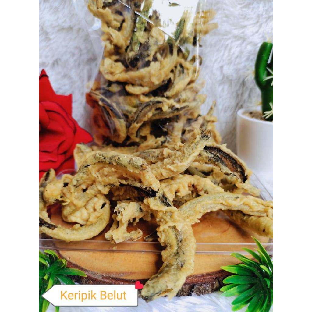 

Keripik Belut kemasan 250gr dan 500gr