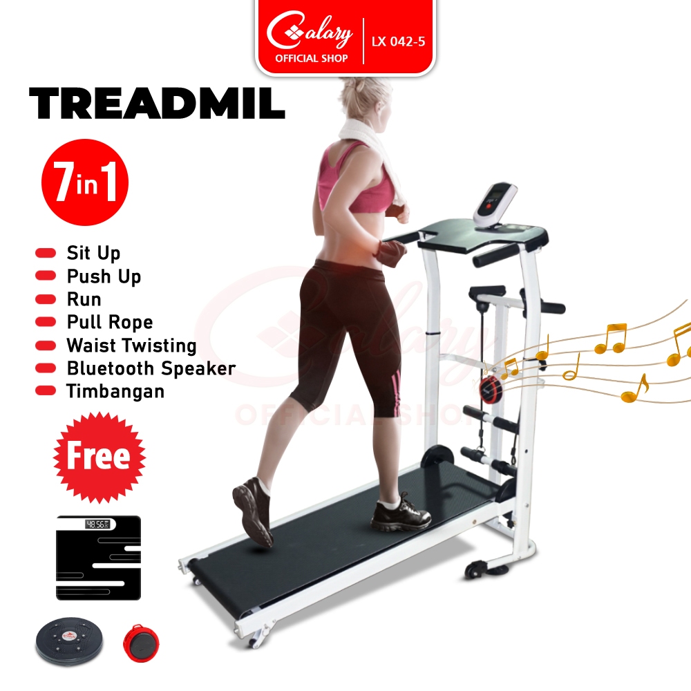 CALARY Sport Treadmill Manual Alat Fitness Multifungsi 7 in 1 Olahraga Gym 042-5