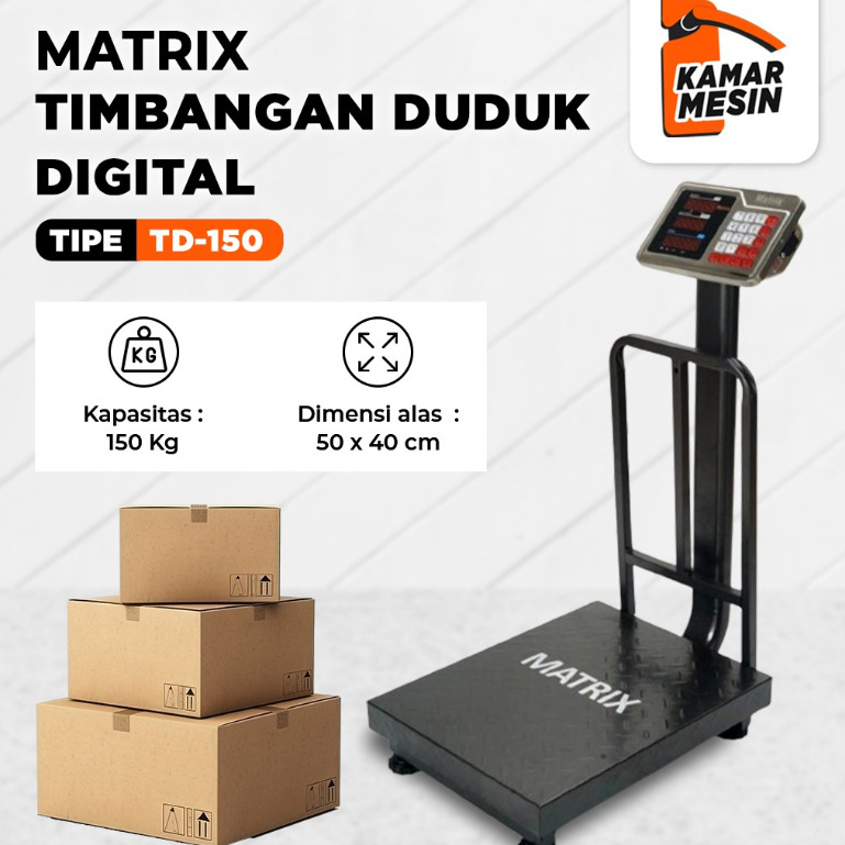 MATRIX Timbangan Duduk Digital 150Kg 150 Kg TD150 TD-150 MATRIX