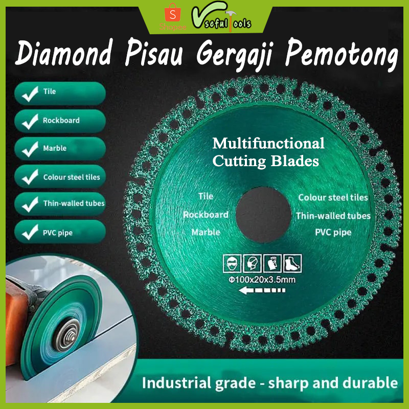 (Bisa COD)Usefultools Multifungsi 6In1 Diamond Cutting Mata Gerinda Besi Gerinda Batu Genrinda Kayu 