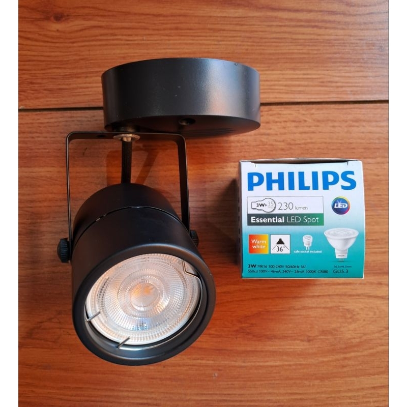 Lampu sorot led philips 4.5w langsung plafon