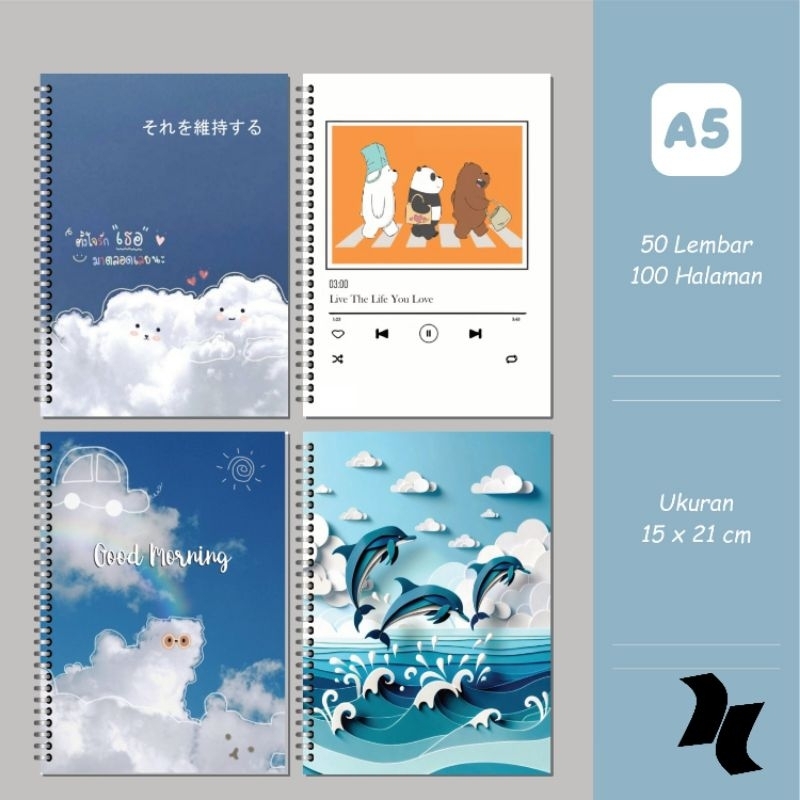 

(HNC) Notebook Diary Agenda Buku Catatan A5