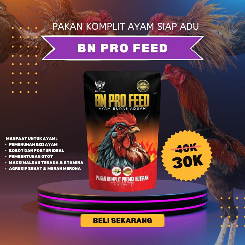 BN,PRO,FEED,RACIKAN,PAKAN,AYAM,ADUAN,KOMPLIT,SIAP,TARUNG,ADU,1000GR