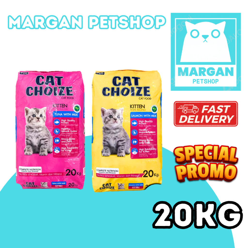 CAT CHOIZE KITTEN 20KG tuna & salmon KHUSUS ekspedisi