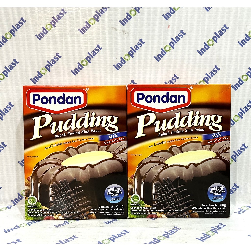 

Pondan Bubuk Puding Coklat 200g Chocolate Pudding Premix