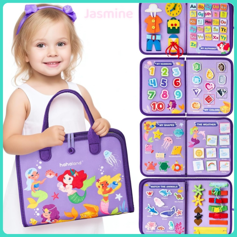 Busy Board Montessori Mainan Edukasi Anak Activity Book - Mainan Montesori - Papan Edukasi - Buku Ed