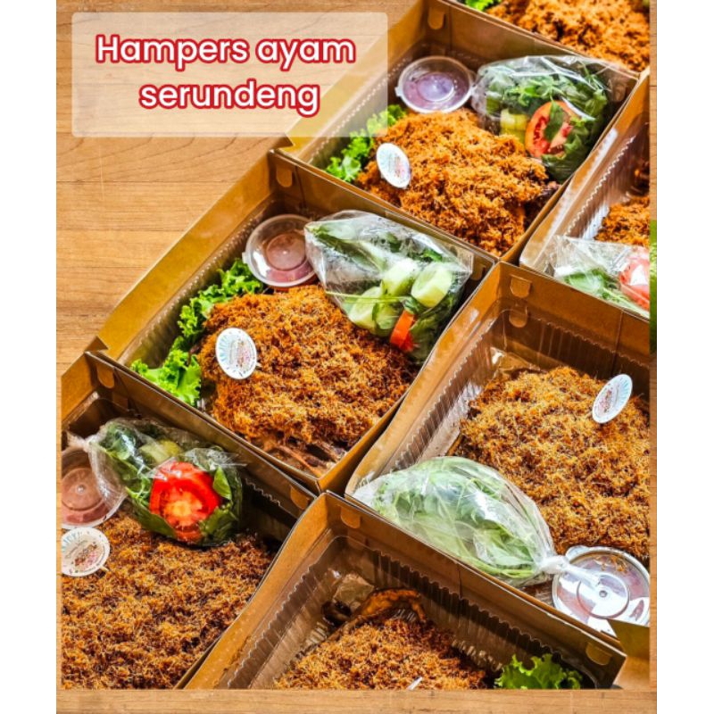 hampers ayam goreng serundeng lengkuas halal siap saji homemade halal catering