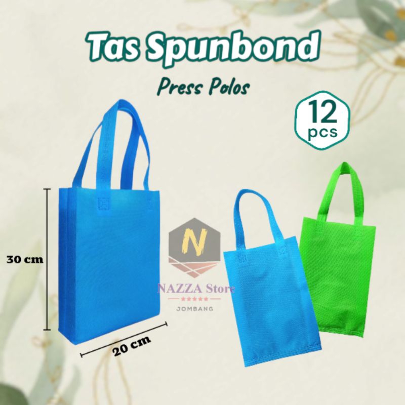 

Tas Parcel Lebaran Haji Press Spunbond Polos PREMIUM TEBAL isi 12 pcs