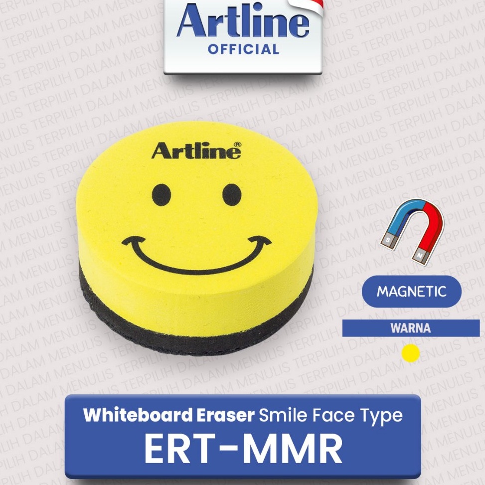 

ARTLINE Penghapus Whiteboard Eraser Magnetic Smiley Face ERTMMR KODE N2U7