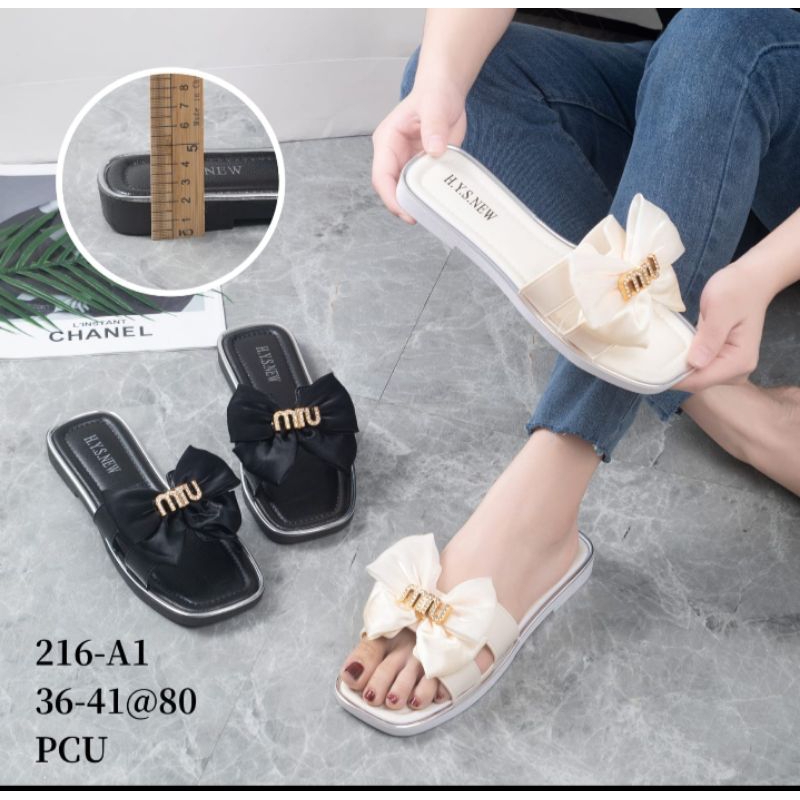 Sandal Slip.On Pita Miumiu Karet Jelly Soft 216 HysNew