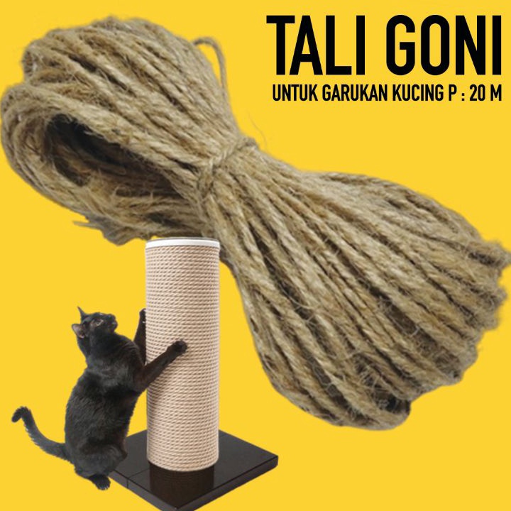 murah TALI GONI  Tali Cakaran Kucing Garukan Kucing Mainan Kucing Cat Condo Cat Scratcher Papan Garu