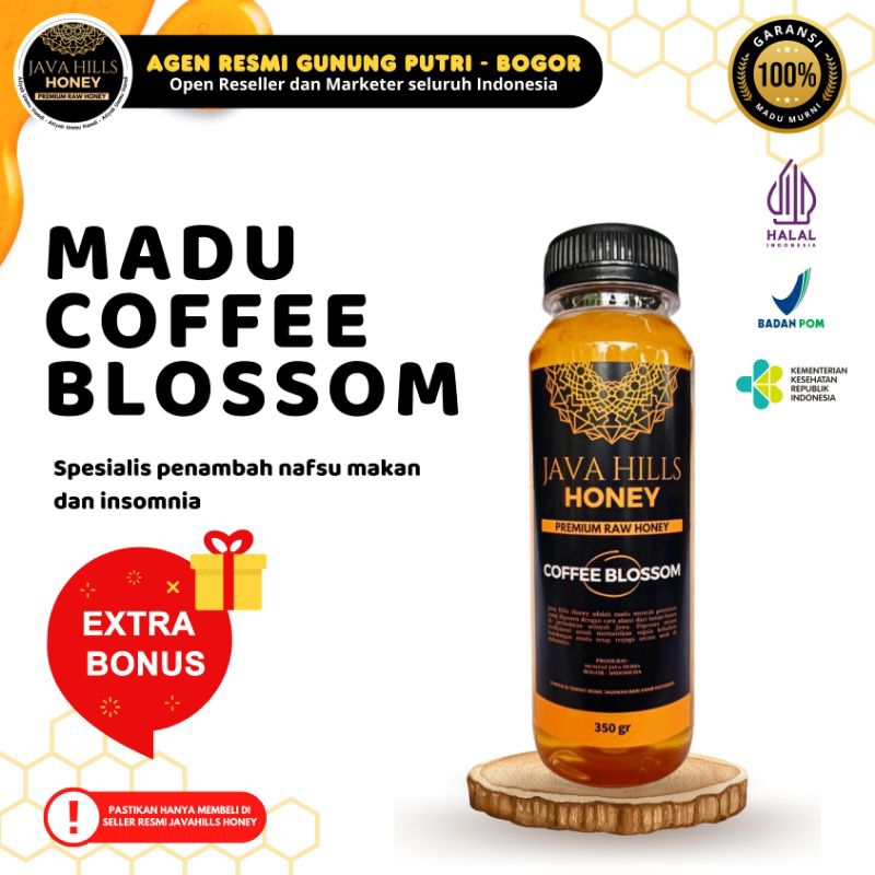 

MADU MURNI ASLI COFFEE BLOSSOMS 330GR MADU JAVAHILLS |MADU MENTAH |PENURUN PANAS DALAM |NAFSU MAKAN