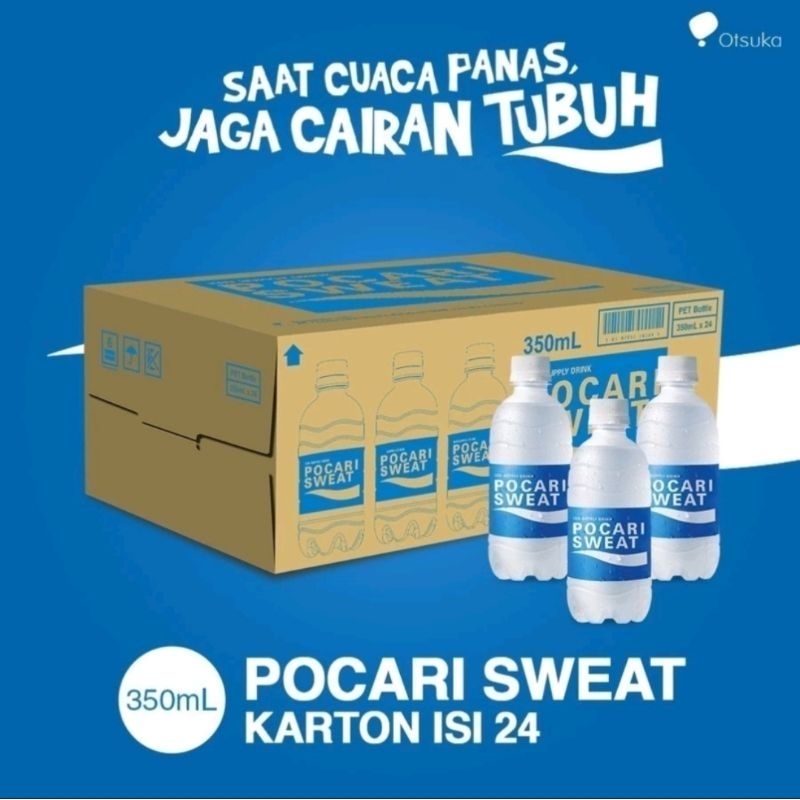 

Pocari Sweat 350ml, 1 karton isi 24 botol