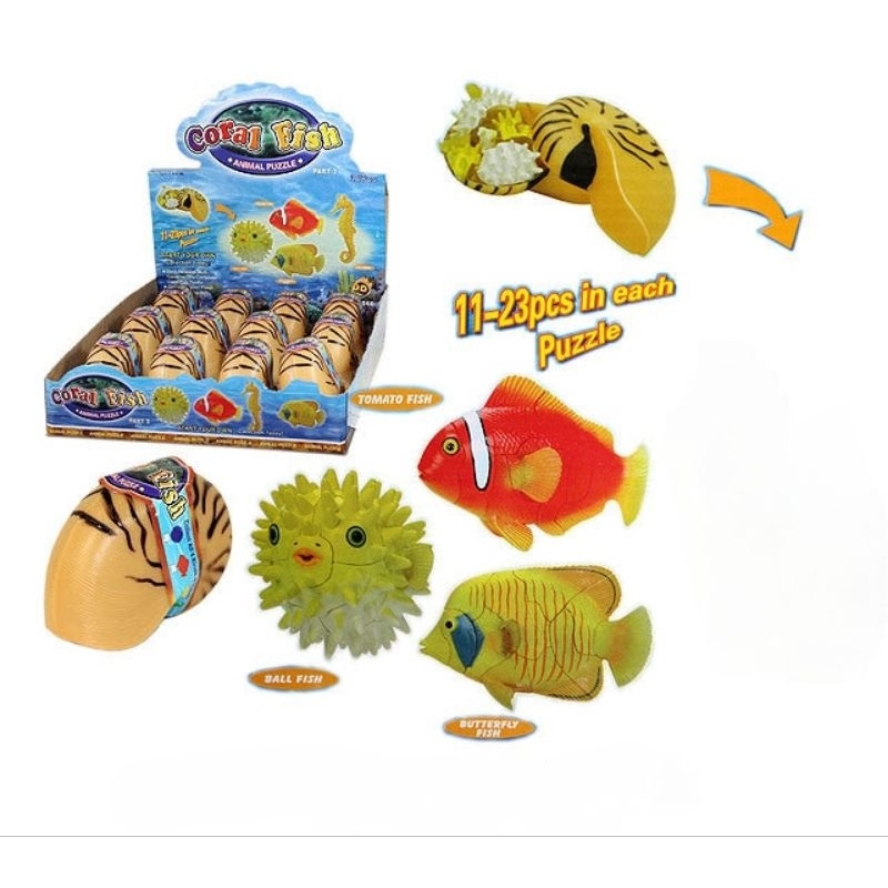 Colar Fish Animal Puzzle 4D Master Puzzle