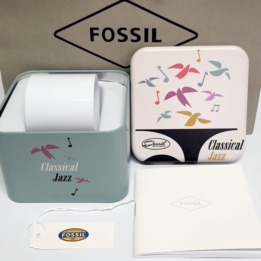 Termurah Box Fossil Kaleng  Box Fossil  Box Posil  Box Fossil  Fossil  Lengkap Dengan Buku Dan Paper