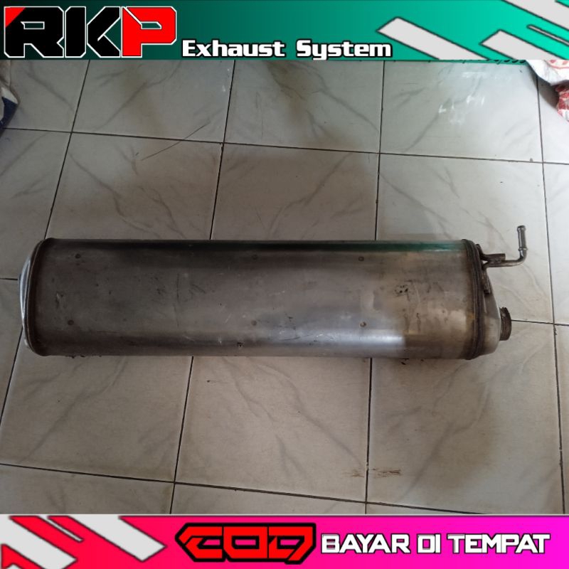 tabung resonator hiber original pabrik knalpot mobil xenia avanza new copotan pabrikan