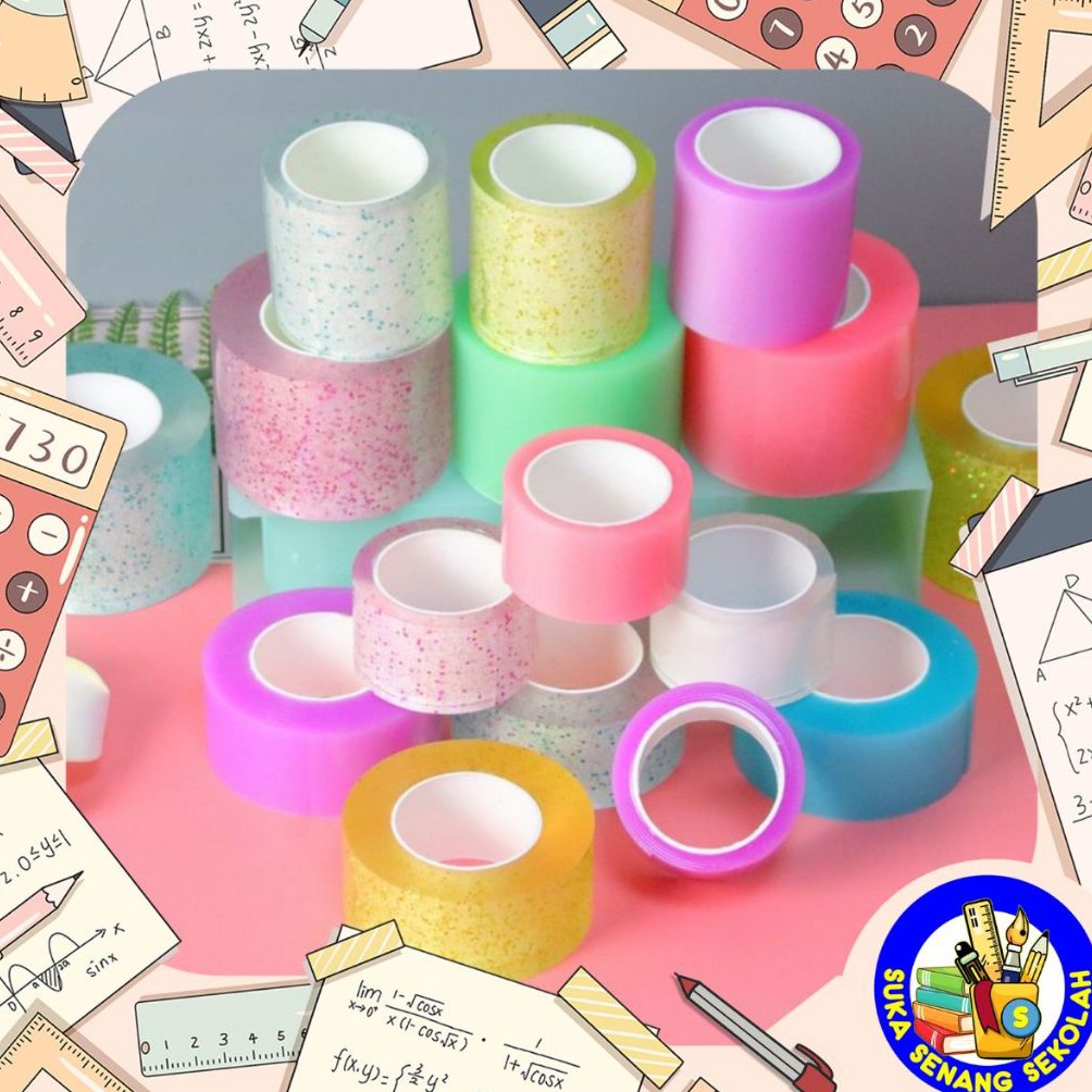 

Supreme 3 Meter Roll Sticky Ball Tape Double Tape Colourful High Sticky AT143