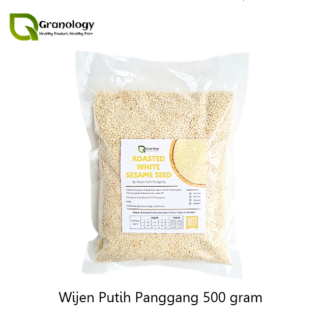 

Wijen Putih Panggang / Roasted White Sesame Seed (500 gram)