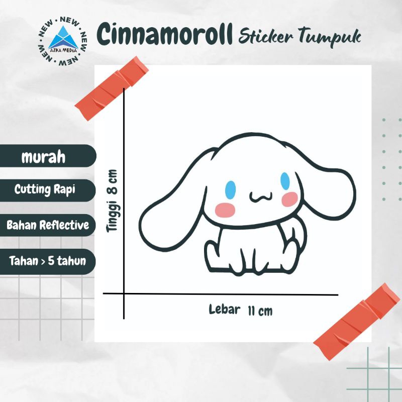 

Cutting Sticker Timbul Tumpuk Reflektif Cinnamoroll