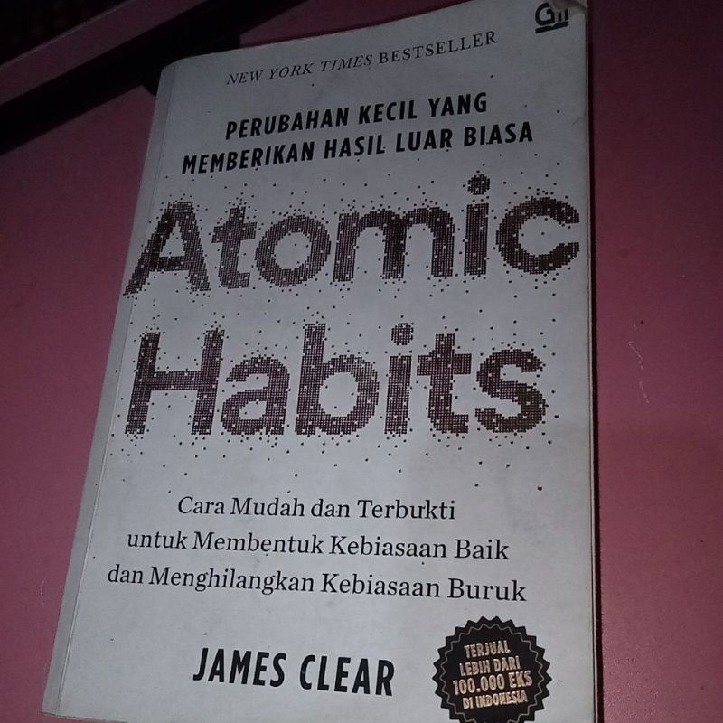 ATOMIC HABITS JAMES CLEAR ORI PRELOVED BUKU SECOND