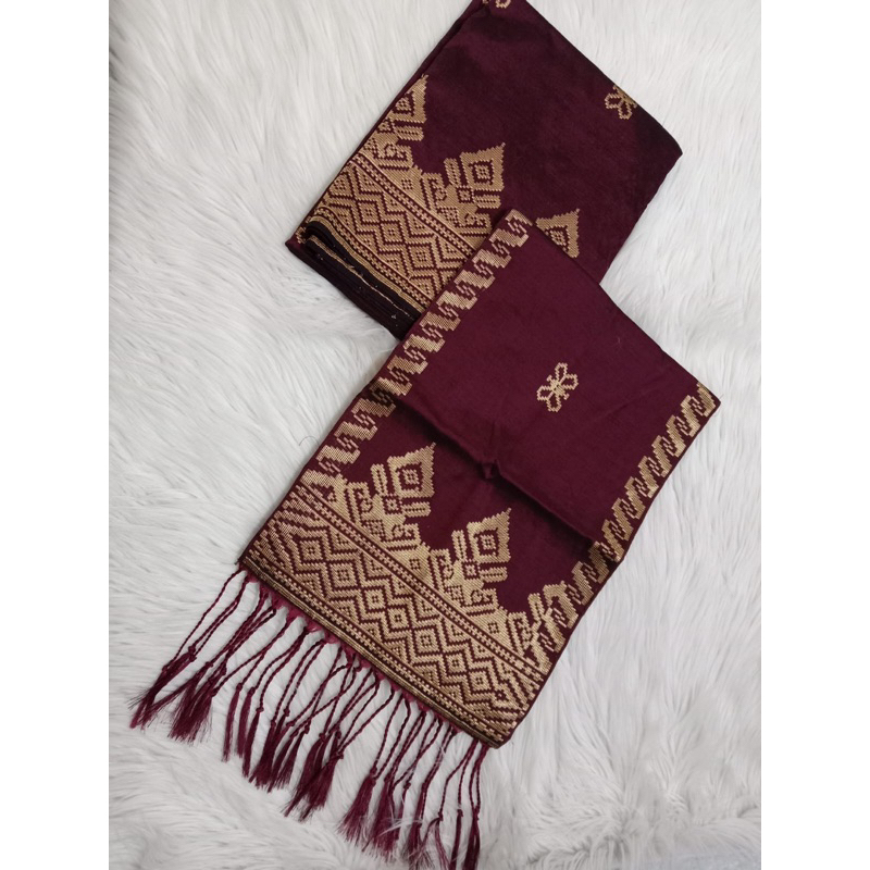 Songket silungkang manggis gold