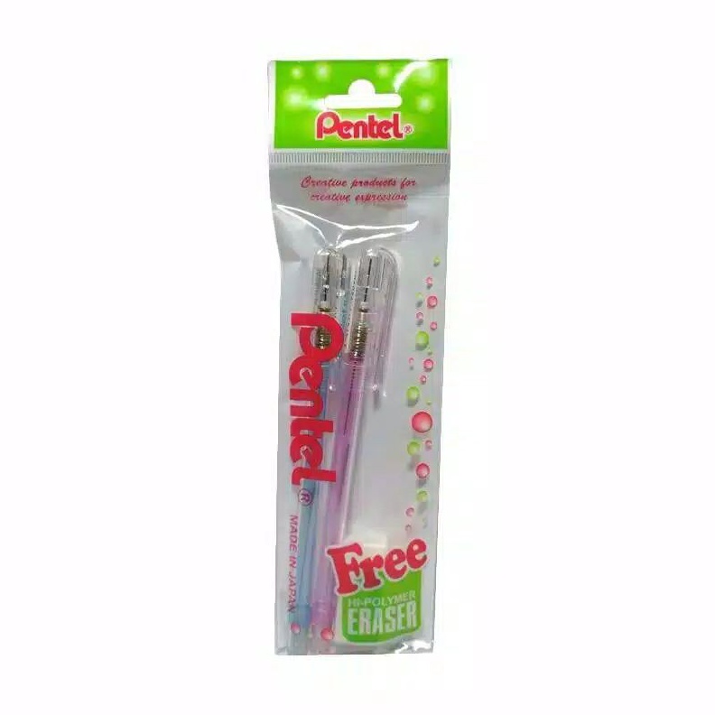 

DISKON BESAR 2 pcs free penghapus Pensil mekanik Pentel FREE penghapus Pentel