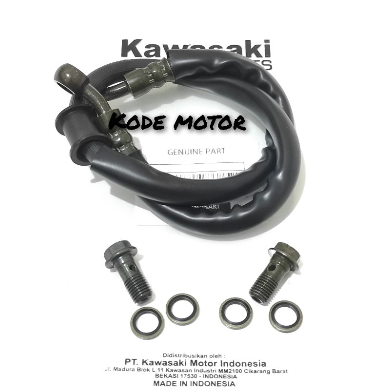 Selang rem Belakang + Buat Selang Rem 2pcs Kawasaki Ninja R , Ninja RR , Ninja SS