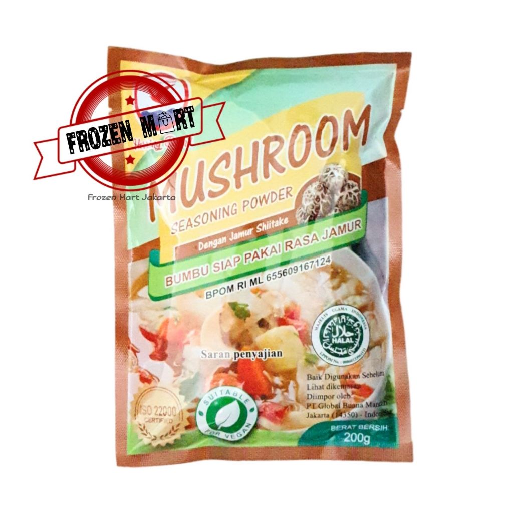 

HERRING BRAND Kaldu Jamur Shitake / Mushroom Seasoning Powder 200 Gr