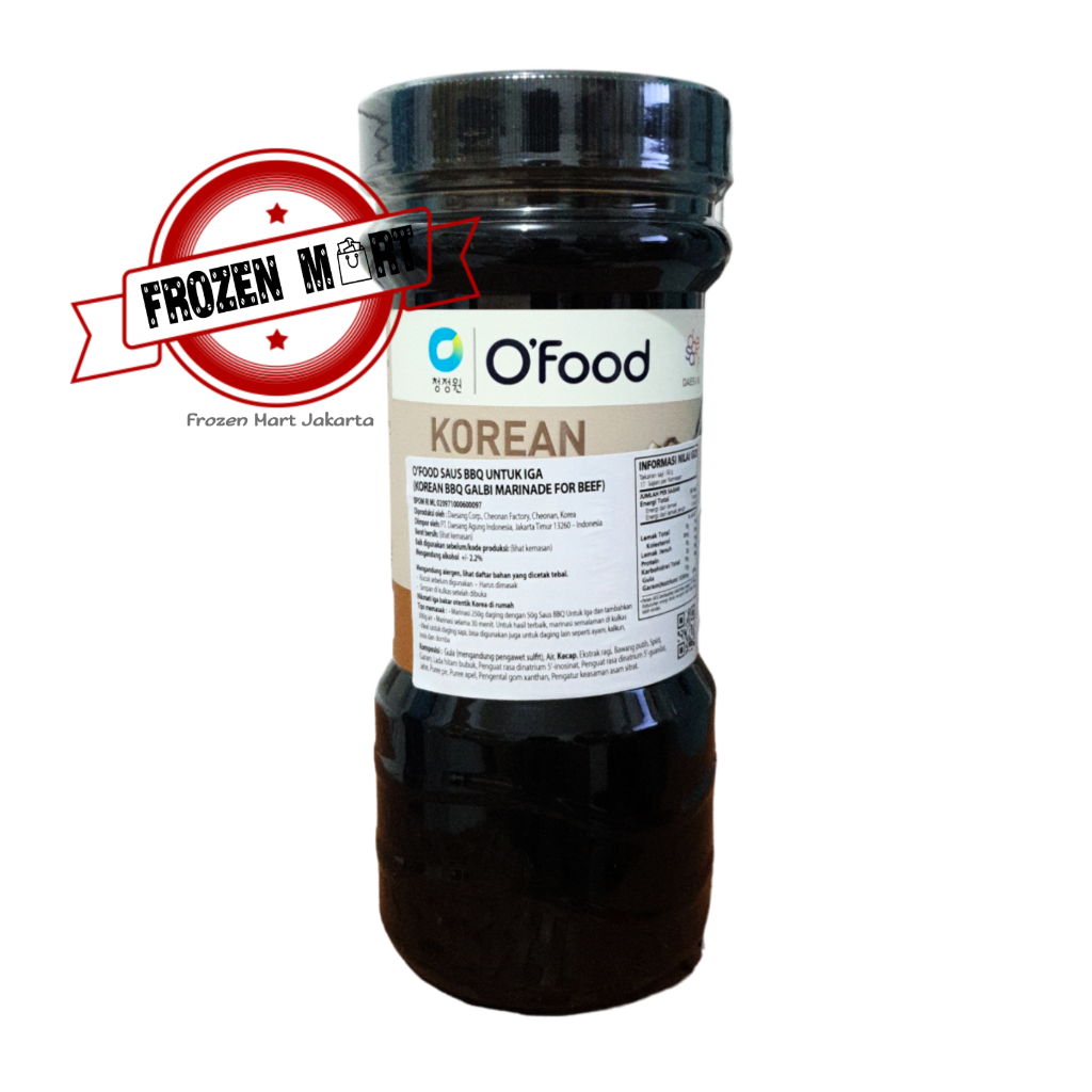 

Chung Jung One Beef Galbi / Saus BBQ Korea / Perendam Daging 840 Gr