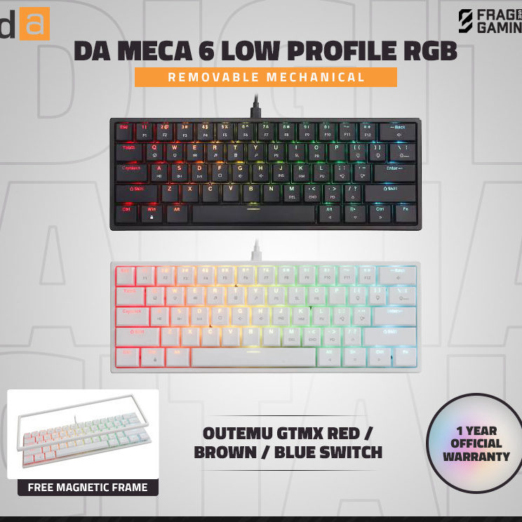 Digital Alliance DA Meca 6 / Meca6 RGB Mini Gaming Mechanical Keyboard