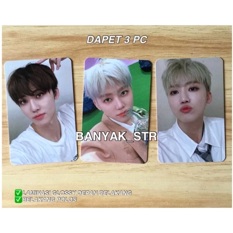 [READY STOCK] 3 PHOTOCARD NA JAEMIN NCT DREAM SELCA UNOFFICIAL  / PHOTOCAR JAEMIN SELCA