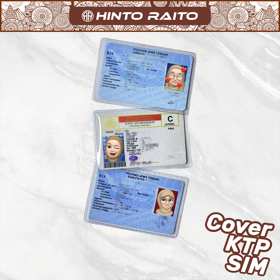 

Cover Pelindung Kartu Identitas KTP SIM Karakter Hijab Emoji - Sampul Pelindung Kartu