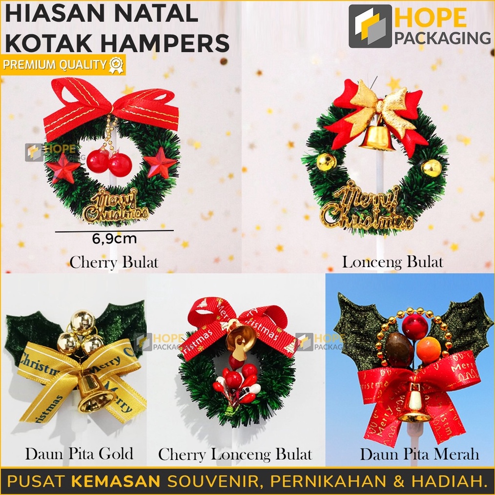 

DASYAT Hiasan Natal Kotak Hampers Hiasan Topper Cake Natal Hiasan Kue Natal Untuk Dekorasi Merry Christmas