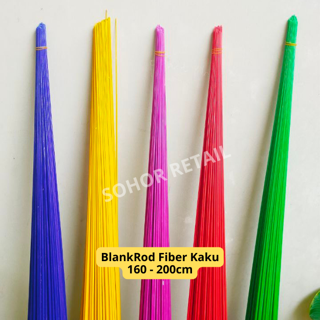 Blankrod Joran Bahan Fiber KAKU 180 - 200cm - Eco Carbonex