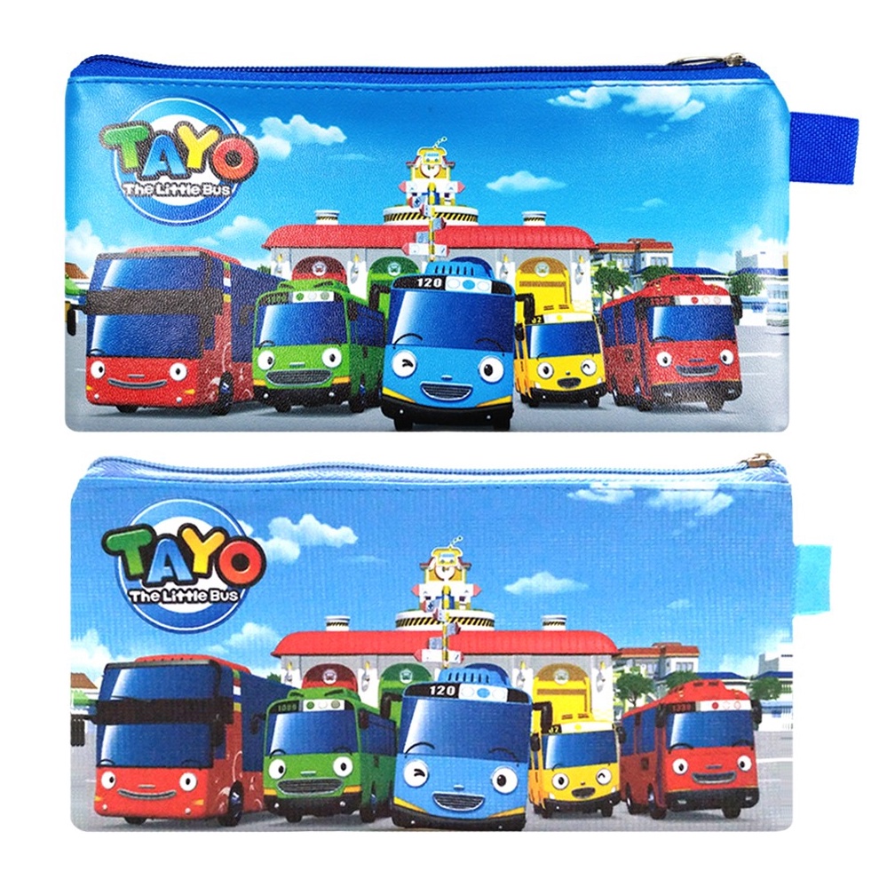 

HEMAT Mini Case Tayo The Lilttle Bus Bis Biru Pencil Case Organizer Tempat Pensil Stationary Fancy Organizer