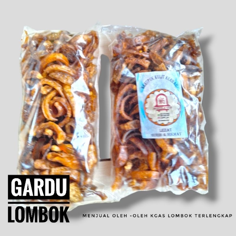 

Kerupuk Kulit Kerbau mentah stik siap goreng 500 gr Khas Lombok