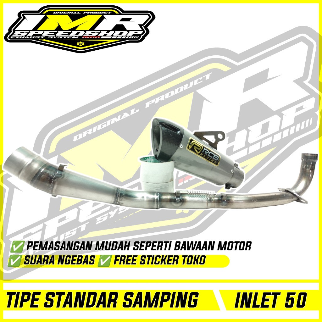 KNALPOT RCB JUPITER Z Z1 VEGA R ZR RR FORCE Fi SUPRA FIT X 100 125 ABSOLUTE REVO 110 BLADE KHARISMA 